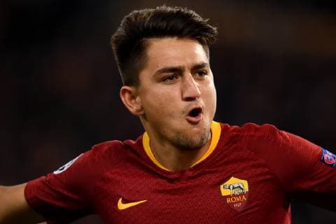 Fußball, CL, AS Rom - ZSKA Moskau Cengiz Under of AS Roma celebrates after scoring the goal of 3-0 during the Uefa Champions League 2018 2019 Group G football match between AS Roma and CSKA Moscow at Olimpico stadium Allianz Stadium, Rome, October, 23, 2018 Foto Andrea Staccioli Insidefoto andreaxstaccioli