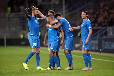 TSG 1899 Hoffenheim Olympique Lyon Germany Sinsheim 23 10 2018 Football UEFA Champions League Season 2018 2019 Matchday 3 TSG 1899 Hoffenheim Olympique Lyon Andrej Kramaric TSG 1899 Hoffenheim Jubilation Goal 2 1 Kramaric