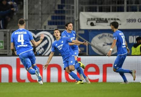 TSG 1899 Hoffenheim TSG 1899 Hoffenheim TSG 1899 Hoffenheim vs Olympique Lyon Champions League CL Group Stage 23 10 2018 DFL REGULATIONS PROHIBIT ANY USE OF PHOTOGRAPHS AS IMAGE SEQUENCES AND OR QUASI VIDEO TSG 1899 Hoffenheim vs Olympique Lyon