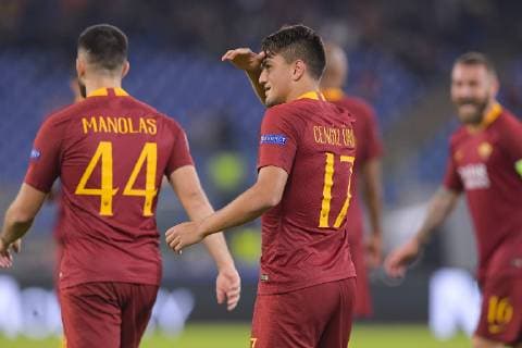 Fußball, CL, AS Rom - ZSKA Moskau Photo Luciano Rossi AS Roma LaPresse 23 10 2018 Roma (Italy) Soccer AS Roma - CSKA Mosca Uefa Champions League 2018 2019 - Olimpico Stadium of Roma In the pic: Cengiz Under  Copyright: xLucianoxRossi ASxRoma LaPresse Lx