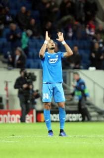 TSG 1899 Hoffenheim Olympique Lyon Germany Sinsheim 23 10 2018 Football UEFA Champions League Season 2018 2019 Matchday 3 TSG 1899 Hoffenheim Olympique Lyon Joelinton TSG 1899 Hoffenheim Jubilation Goal 3 3 Joelinton