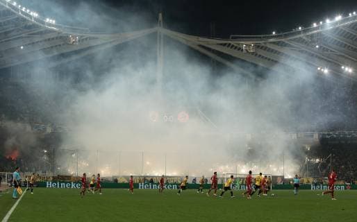October 23, 2018 - Athens, Greece - Group E Champions League soccer match between AEK Athens and Bayern Munich at the Olympic Stadium in Athens. Champions League Soccer in Greece - ZUMAe114 20181023_zaa_e114_011 Copyright: xEurokinissix