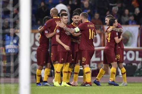 Fußball, CL, AS Rom - ZSKA Moskau Cengiz Under of AS Roma celebrates scoring third goal during the UEFA Champions League group stage match between Roma and CSKA Moscow at Stadio Olimpico, Rome, Italy on 23 October 2018. Copyright: xGiuseppexMaffiax 21620051