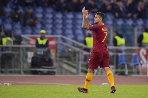 Fußball, CL, AS Rom - ZSKA Moskau Photo Fabio Rossi AS Roma LaPresse 23 10 2018 Rome (Italy) Soccer Roma-CSKA Mosca Champions League 2018 2019 - Olimpic Stadium In the pic: Lorenzo Pellegrini  Copyright: xFabioxRossi ASxRoma LaPresse LaPx