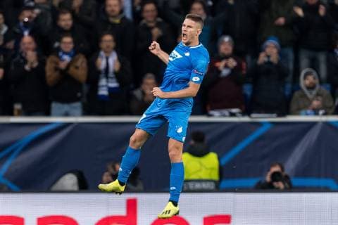 Sport Bilder des Tages Andrej Kramaric of TSG 1899 Hoffenheim during the UEFA Champions League group E match between TSG 1899 Hoffenheim and Olympique Lyonnais at Rhein-Neckar-Arena on October 23, 2018 in Sinsheim, Germany UEFA Champions League 2018 2019 xVIxVIxImagesx xGerritxvanxKeulenxIVx 12542342