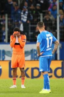 23 10 2018 xtvx Football UEFA Champions League TSG 1899 Hoffenheim Olympique Lyon emporer Jason Denayer Olympique Lyon disappointed looking dissapointed after the match after the match DFL DFB REGULATIONS PRO HIBIT ANY USE OF PHOTOGRAPHS as IMAGE SEQUENCES and or QUASI VIDEO Sinsheim