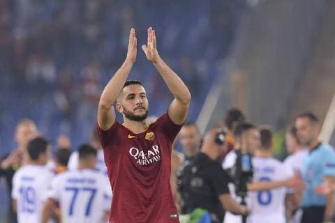 Fußball, CL, AS Rom - ZSKA Moskau Photo Luciano Rossi AS Roma LaPresse 23 10 2018 Roma (Italy) Soccer AS Roma - CSKA Mosca Uefa Champions League 2018 2019 - Olimpico Stadium of Roma In the pic: Konstantinos Manolas  Copyright: xLucianoxRossi ASxRoma LaPresse Lx
