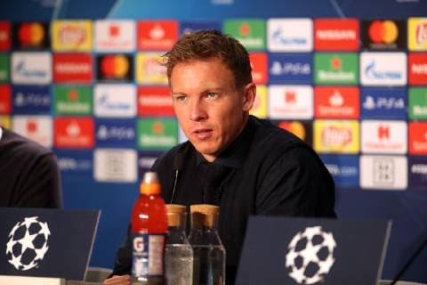 TSG 1899 Hoffenheim Olympique Lyon Germany Sinsheim 23 10 2018 Football UEFA Champions League Season 2018 2019 3 Rounds TSG 1899 Hoffenheim Olympique Lyon Julian Nagelsmann Coach TSG 1899 Hoffenheim