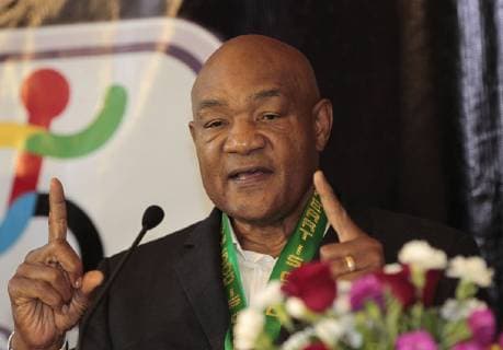 US former boxer George Foreman delivers a press conference PK Pressekonferenz in Mexico City, Mexico, 23 October 2018. Foreman visited Mexico City to celebrate the 50th anniversary of the Olympic Games Olympische Spiele Olympia OS Mexico 1968. 50th anniversary of the Mexico 1968 Olympic Games !ACHTUNG: NUR REDAKTIONELLE NUTZUNG!  Copyright: xMarioxGuzmanx MCT02 20181024-636759411563628315