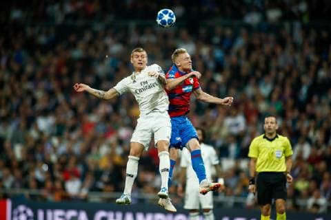 Sport Bilder des Tages October 23, 2018 - Madrid, MADRID, SPAIN - Toni Kroos of Real Madrid during the UEFA Champions League football match between Real Madrid and Viktoria Plzen on October 23th, 2018 at Santiago Bernabeu stadium in Madrid, Spain. Soccer: Champions League - Real Madrid v Viktoria Plzen - ZUMAa181 20181023_zaa_a181_144 Copyright: xAFP7x