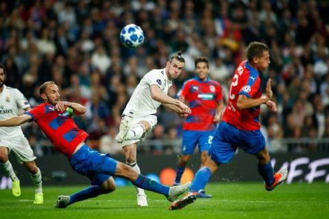 October 23, 2018 - Madrid, MADRID, SPAIN - Gareth Bale of Real Madrid during the UEFA Champions League football match between Real Madrid and Viktoria Plzen on October 23th, 2018 at Santiago Bernabeu stadium in Madrid, Spain. Soccer: Champions League - Real Madrid v Viktoria Plzen - ZUMAa181 20181023_zaa_a181_158 Copyright: xAFP7x