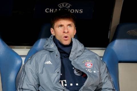 Thomas Mueller Bayern Muenchen 25 on the bench AEK Athens vs Bayern Munich Muenchen Champions League Group Stage 23 10 2018 AEK Athens vs Bayern Munich Muenchen Champions League Group Stage 23 10 2018 Athens Copyright: xEIBNER HarryxLangerx EP_HLR