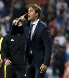 Partido de la Champions League disputado entre Real Madrid y Viktoria Pilsen. En la imagen, Julen Lopetegui.Champions League match played between Real Madrid and Viktoria Pilsen. In this picture, Julen Lopetegui. 