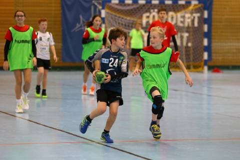 Handball Men 1 Bundesliga Season 2018 19 Holiday Camp of the Füchse Berlin Childrens Training Game 23 10 18 Copyright: xMichaelxHundtx xMatthiasxKochx