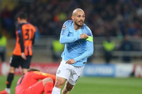 KHARKOV, UKRAINE - OCTOBER 23: David Silva of Manchester City reacts during the Group F match of the UEFA Champions League between FC Shakhtar Donetsk and Manchester City at Metalist Stadium on October 23, 2018 in Kharkov, Ukraine.  Copyright: xOleksandrxOsipovx