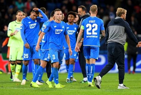 23 10 2018 xfux Football UEFA Champions League TSG 1899 Hoffenheim Olympique Lyon emporer Pavel Kaderabek TSG 1899 Hoffenheim and player TSG 1899 Hoffenheim disappointed and disappointed looking dissapointed Sinsheim