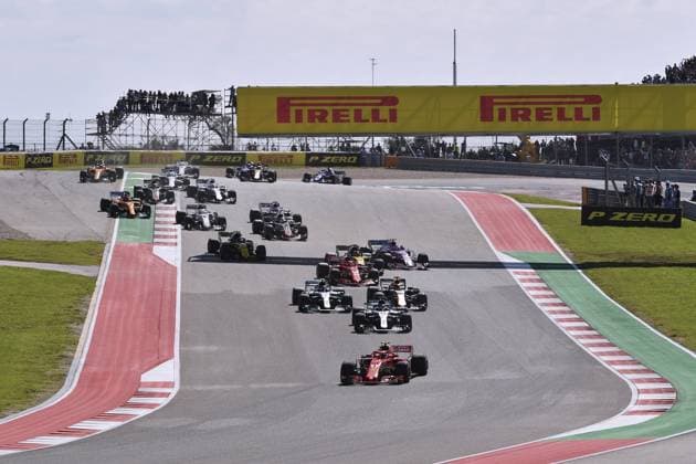 RAIKKONEN Kimi F1 Team Scuderia Ferrari START Formula one F1 GP of USA 2018 in Austin Texas Austin 21 October 2018