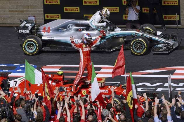 RAIKKONEN Kimi Team Scuderia Ferrari Winner USA Grand Prix Formula One F1 USA 2018 GP Austin Texas Austin 21 October 2018