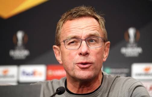 RB Leipzig PK Euro League Leipzig 24 10 2018 Red Bull Arena Soccer UEFA Europa League PK on the eve of the match RB Leipzig GER vs Celtic Glasgow SCO Pictured Ralf Rangnick RB Leipzig Head Coach and Sporting Director