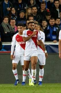Monaco s Moussa Sylla celebrates after scoring during the soccer match between Club Brugge and French club AS Monaco, Wednesday 24 October 2018 in Brugge, on day three the UEFA Champions League, in group A. KURTxDESPLENTER  x05454258x