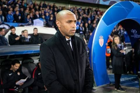 Monaco s head coach Thierry Henry pictured during the soccer match between Club Brugge and French club AS Monaco, Wednesday 24 October 2018 in Brugge, on day three the UEFA Champions League, in group A. KURTxDESPLENTER  x05454329x