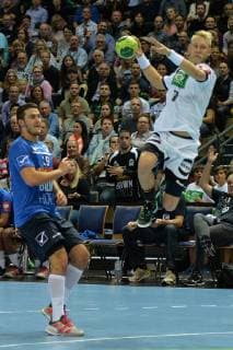 Handball Men European Championship Qualification Match in Wetzlar Season 2018 19 Germany Israel Mosche Elimelech Nr 1 Israel Matthias Musche Nr 37 Germany 24 10 18 Copyright: xMichaelxHundtx xMatthiasxKochx
