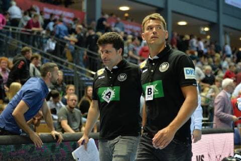Handball Men European Championship Qualification Match in Wetzlar Season 2018 19 Germany Israel Co Manager Alexander Haase Germany Head Coach Christian Prokop Germany 24 10 18 Copyright: xMichaelxHundtx xMatthiasxKochx