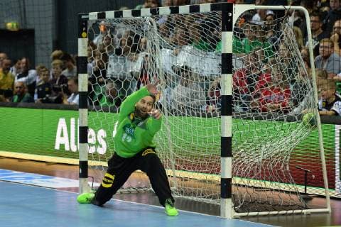 Handball Men European Championship Qualification Match in Wetzlar Season 2018 19 Germany Israel TW Silvio Heinevetter Nr 12 Germany 24 10 18 Copyright: xMichaelxHundtx xMatthiasxKochx