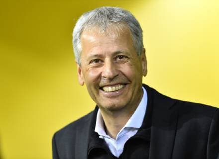Dortmund Germany 24 10 2018 UEFA Champions League 2018 19 Season Preliminary Round Group Stage Group A 3 Matchday BV Borussia Dortmund Atletico Madrid Coach Lucien Favre BVB laughs laugh DeFodi521