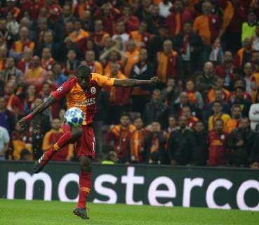 Badou Ndiaye of Galatasaray during the UEFA Champions League Group D match between Galatasaray and FC Schalke 04 at Turk Telekom Stadium in Istanbul , Turkey on October 24 , 2018. 