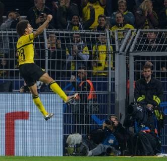 Axel Witsel Borussia Dortmund 28 goalscoring after 1 0 at Champions League match between Borussia Dortmund and Atletico Madrid on 24 10 2018 Borussia Dortmund vs Atletico Madrid Champions League 24 10 2018 Dortmund Copyright: xSchuelerx xEibnerx-xPressefotox EP_EER