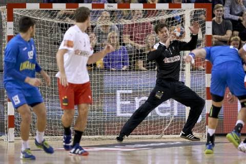 Nicklas Landin Denmark Denmark vs. Ukraine handball Mens EHF Euro 2020 Qualifiers group 8. October 24, 2018. Ceres Arena, Aarhus, Denmark Denmark 