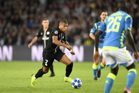 07 KYLIAN MBAPPE (PSG) FOOTBALL : Paris SG vs Naples - Ligue des Champions - 24 10 2018 AnthonyBIBARD FEP Panoramic 