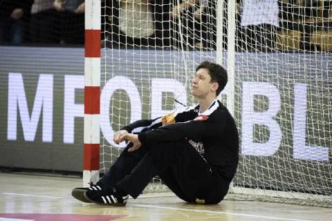 Danmarks maalmand Niklas Landin Jacobsen (1) under herrehaandboldkampen mellem Danmark og Ukraine, EHF EURO 2020 kvalifikation i Ceres Park & Arena i Aarhus, onsdag den 24. oktober 2018.. , Aarhus Denmark  Copyright: BoxAmstrup BoxAmstrupx COP101 spdk20181024-232809-L