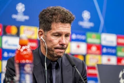 Football UEFA Champions League CL Season 2018 2019 3 Matchday Borussia Dortmund Athletico Madrid in Dortmund North Rhine Westphalia Madrid coach Diego Simeone during the press conference Copyright: xKirchner DavidxInderliedx