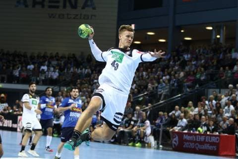 Goalkeeping by Niclas Pieczkowski Germany Germany vs Israel Handball EC Qualification 24 10 2018 Germany vs Israel Handball EC Qualification 24 10 2018 Wetzlar Copyright: xEIBNER RenexWeissx EP_RWS