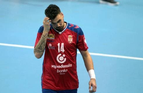 24.10.2018 Zrenjanin Serbia-Belgium EHF European qualifiers men s handball Bogdan Radivojevic Serbia after match : 
