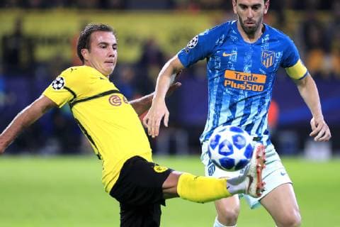 GOETZE Mario Team BVB with GODIN UEFA Champions League Season 2018 2019 Group A Game Borussia Dortmund Atletico Madrid 4 0 on 24 October 2018 in Dortmund