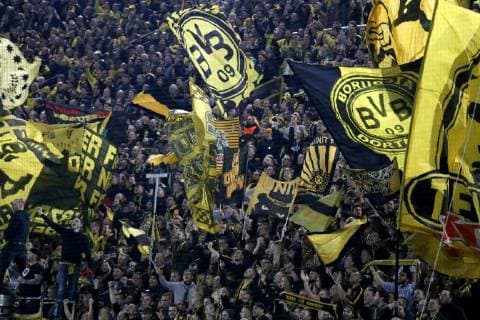 FANS Team BVB UEFA Champions League Season 2018 2019 Group A Game Borussia Dortmund Atletico Madrid 4 0 on 24 October 2018 in Dortmund