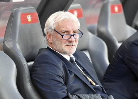25 10 2018 Zuerich Stadium Letzigrund Soccer Men Season 2018 2019 FC Zuerich Bayer 04 Leverkusen UEFA Europa League In the picture Rudi Voeller Head of Sport Bayer 04 Leverkusen