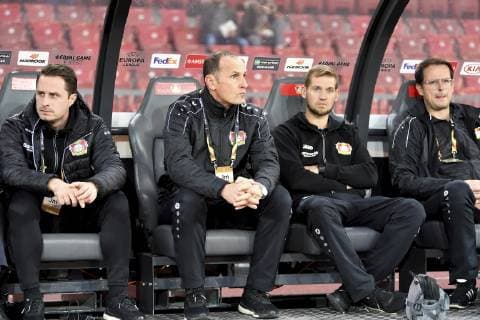 25 10 2018 Zuerich Stadium Letzigrund Soccer Men Season 2018 2019 FC Zuerich Bayer 04 Leverkusen UEFA Europa League Heiko Herrlich coach Bayer 04 Leverkusen
