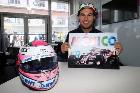 Photo4 LaPresse 25 10 2018 Mexico City,Mexico Grand Prix Formula One Mexico 2018 In the pic: Sergio Perez (MEX) Sahara Force India F1 VJM010  Copyright: xPhoto4 LaPressex