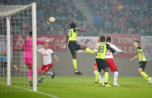 Goalkeeper Craig Gordon 1 Celtic Willi Orban 4 RB Leipzig and Dedryck Boyata 20 Celtic UEFA æregulations prohibit any use of photographs as image sequences and or quasi video