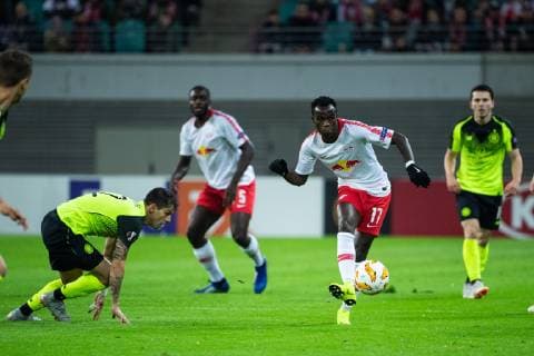 25 10 2018 xkvx Football UEFA Europa League RB Leipzig Celtic Glasgow emporer Bruma RB Leipzig DFL DFB REGULATIONS PROHIBIT ANY USE OF PHOTOGRAPHS as IMAGE SEQUENCES and or QUASI VIDEO Leipzig