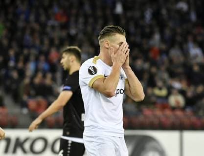 25 10 2018 Zuerich Stadium Letzigrund Football Men Season 2018 2019 FC Zuerich Bayer 04 Leverkusen UEFA Europa League In the picture Benjamin Kololli FC Zuerich Action Single shot