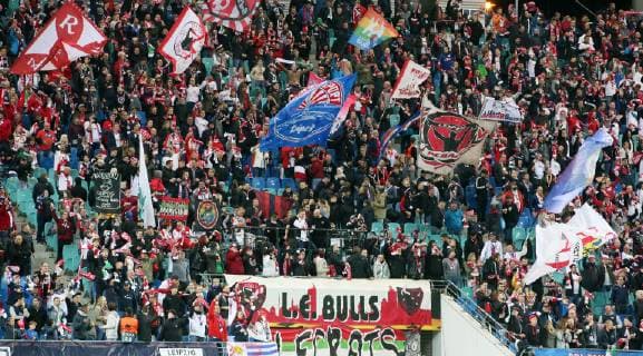 RB Leipzig Celtic Glasgow Soccer Euro League Leipzig 25 10 2018 Red Bull Arena Soccer UEFA Euro League Group B 3 Gameday RB Leipzig vs Celtic Glasgow The fans of RB Leipzig According to the UEFA regulations, it is forbidden to take photos in the stadium and or the game PICTURE POINT or the author of the photo accepts no liability for the infringement of the personal rights and data protection of the persons pictured or in the form of sequence images and or video-like photo series