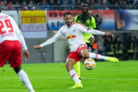 25 10 2018 xkvx Football UEFA Europa League RB Leipzig Celtic Glasgow emporer Matheus Cunha RB DFL DFB REGULATIONS PROHIBIT ANY USE OF PHOTOGRAPH as IMAGE SEQUENCES and or QUASI VIDEO Leipzig
