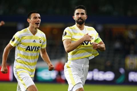 Hasan Ali Kaldirim of Fenerbahce scores and celebrates FOOTBALL : RSC Anderlecht vs Fenerbahce - Ligue europeenne - 25 10 2018 PhotoNews Panoramic  775219992