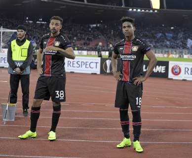 25 10 2018 Football UEFA Europa League 2018 2019 Group Stage 3 Gameday FC Zurich Bayer Leverkusen at Letzigrund Stadium Zurich Frustration after the match at Karim Bellarabi Leverkusen Wendell Leverkusen DFL and DFB regulations prohibit any use of images as image sequences or quasi video