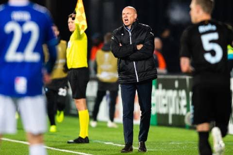 181025 Head coach Uwe Rösler or Malmö FF during the Europa League group stage match between Sarpsborg 08 and Malmö FF on October 25, 2018 in Sarpsborg Photo Petter Arvidson BILDBYR N Code PA 92137  Copyright: PETTERxARVIDSON BB181025PA037